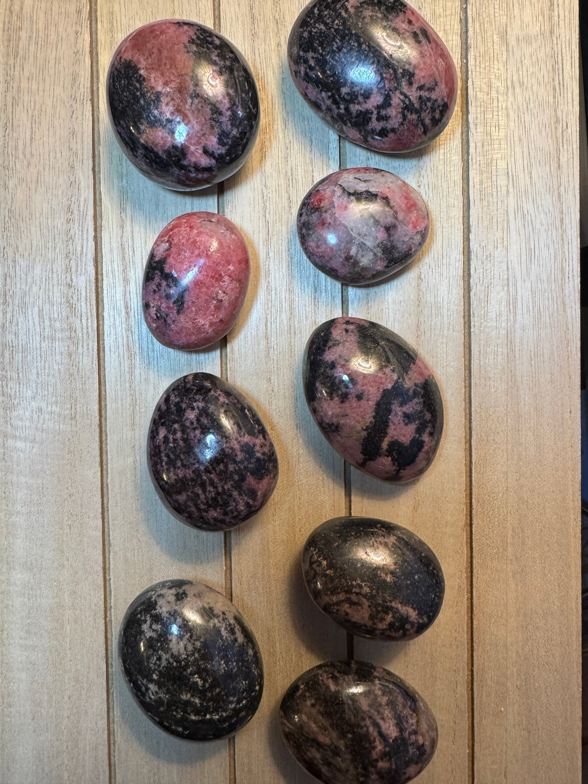 Rhodonite Palm Stone image 0