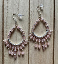 Quartz Elegance Hoop Earrings image 0