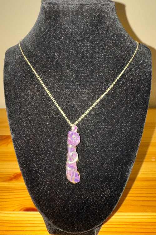 Charoite &amp; Amethyst Elegance Necklace image 0