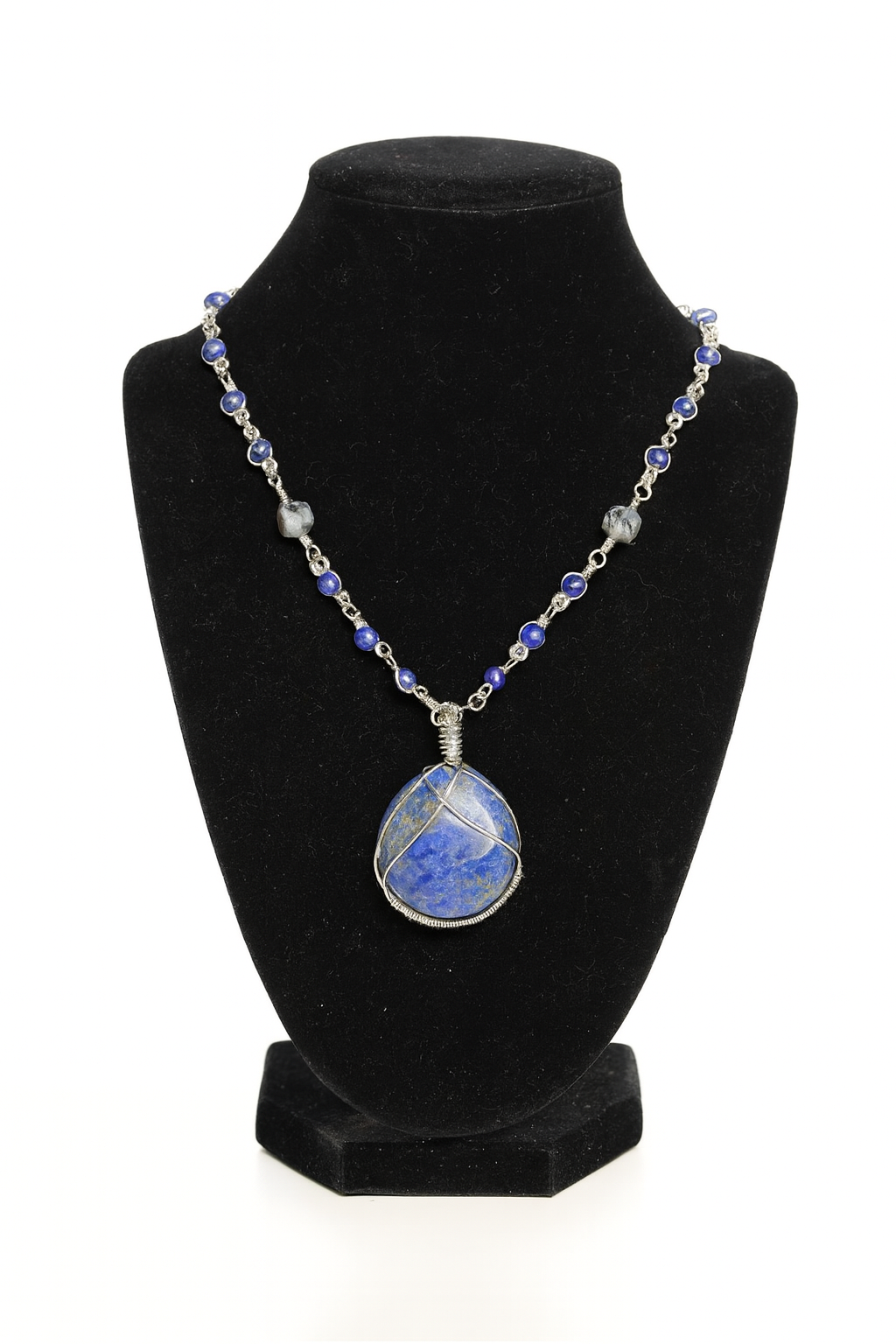 Elegant Lapis Lazuli Sodalite Necklace image 0
